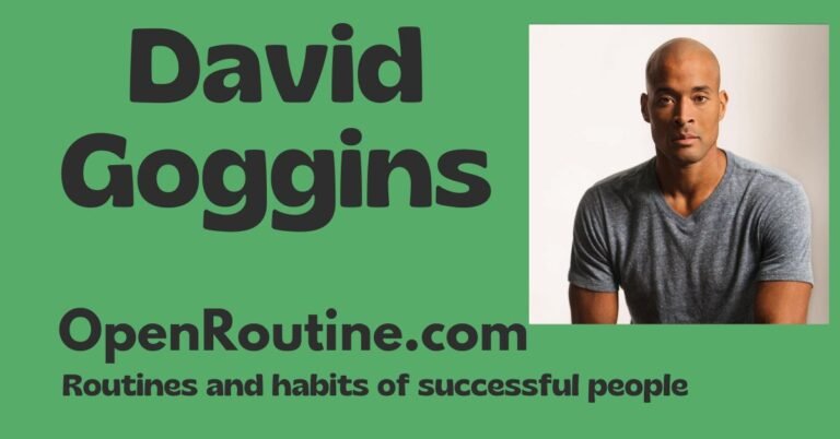 His Routine David Goggins Daily Routine – OpenRoutine